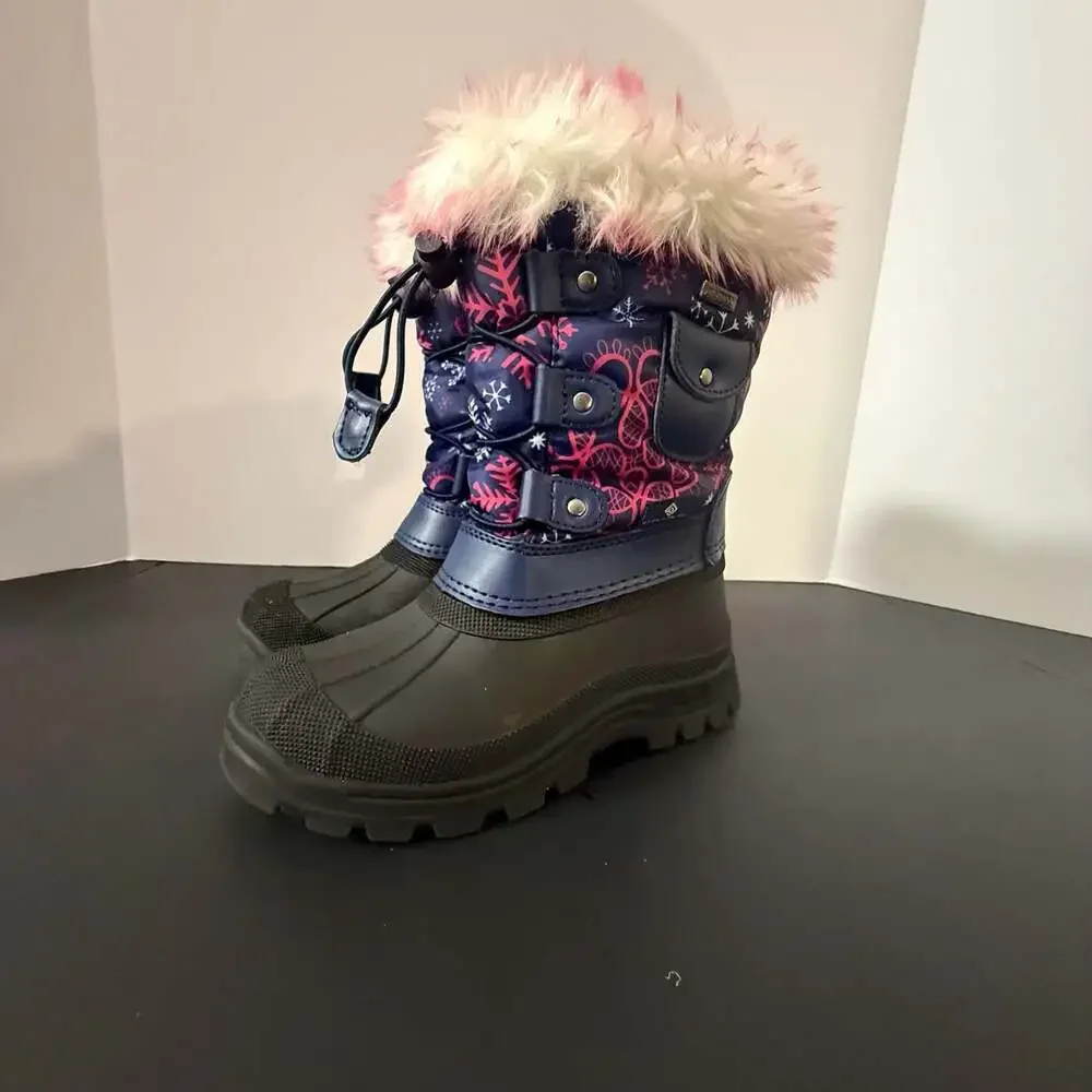 DREAM PAIRS KSNOW Girls Waterproof Winter Snow Boots‎ Size 12